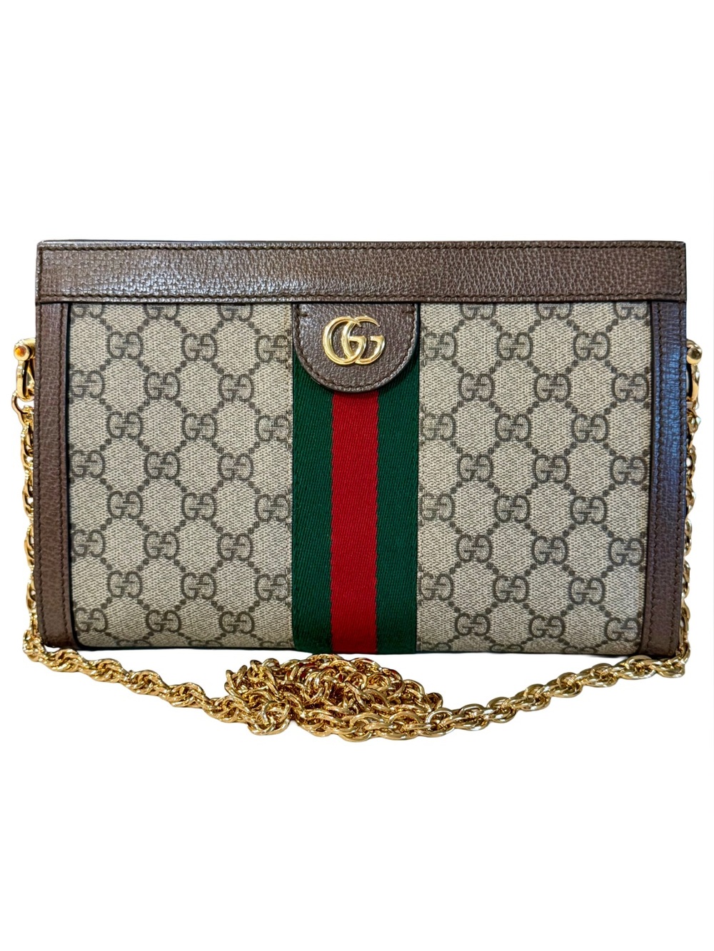 Like New Gucci Ophidia GG Supreme Small Shoulder Bag